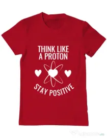 Tricou ADLER barbat Stay positive Rosu