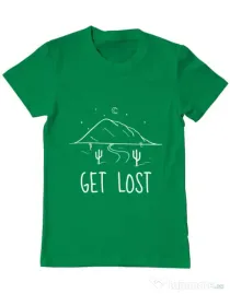 Tricou ADLER barbat Get lost Verde mediu