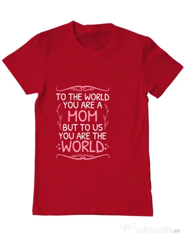 Tricou ADLER barbat You are the world Rosu