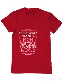 Tricou ADLER barbat You are the world Rosu