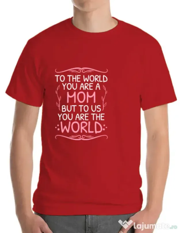 Tricou ADLER barbat You are the world Rosu
