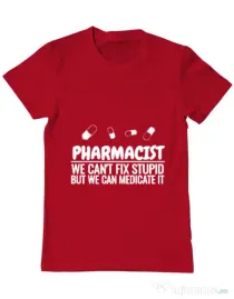 Tricou ADLER barbat Pharmacist Rosu