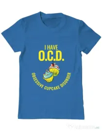 Tricou ADLER barbat Obsessive cupcake disorder Albastru azuriu