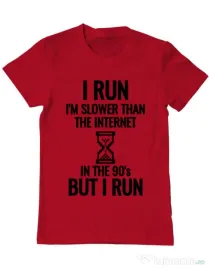 Tricou ADLER barbat I run Rosu