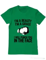 Tricou ADLER barbat I am a grace Verde mediu
