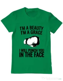Tricou ADLER barbat I am a grace Verde mediu