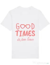Tricou STANLEY STELLA barbat Tan lines Alb