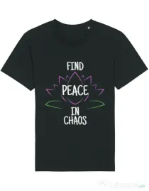 Tricou STANLEY STELLA barbat Find peace Negru