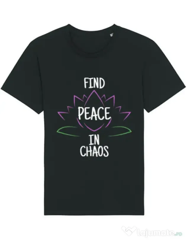 Tricou STANLEY STELLA barbat Find peace Negru