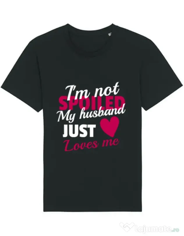 Tricou STANLEY STELLA barbat I’m not spoiled Negru