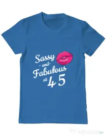 Tricou ADLER barbat Sassy and fabulous Albastru azuriu