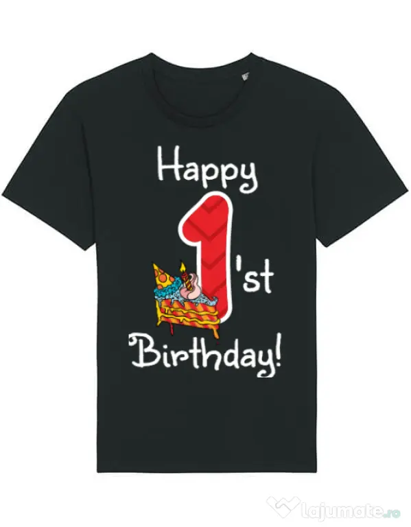 Tricou STANLEY STELLA barbat Happy Birthday! Negru