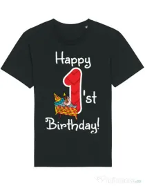Tricou STANLEY STELLA barbat Happy Birthday! Negru