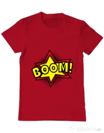 Tricou ADLER barbat Boom! Rosu