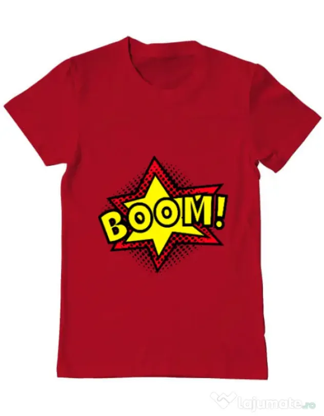 Tricou ADLER barbat Boom! Rosu