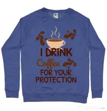 Bluza ADLER barbat Coffee for protection Albastru melanj