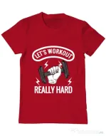 Tricou ADLER barbat Let’s workout Rosu