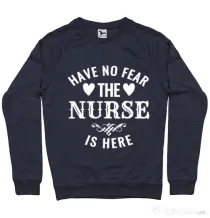 Bluza ADLER barbat The nurse is here Denim inchis