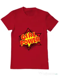 Tricou ADLER barbat Girl power Rosu