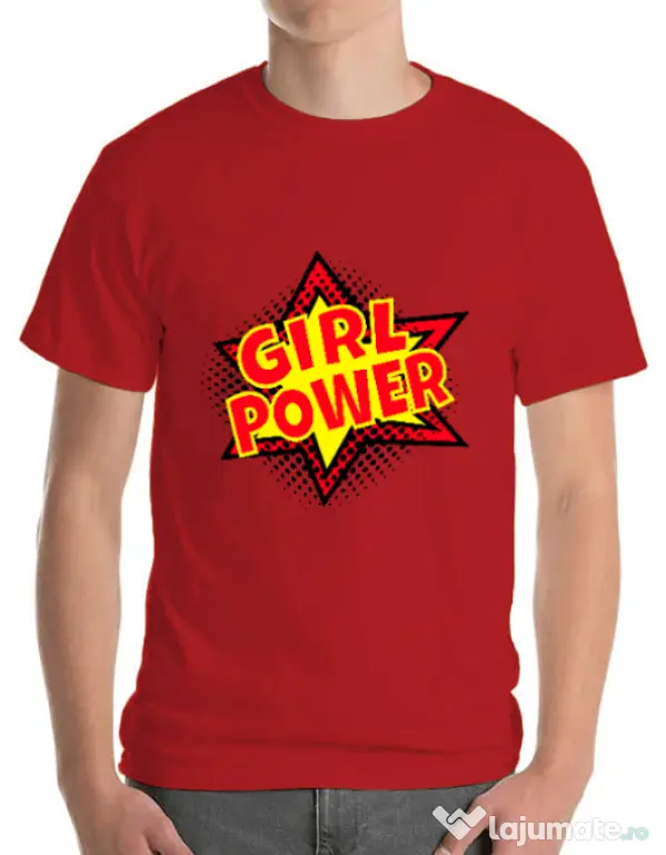 Tricou ADLER barbat Girl power Rosu