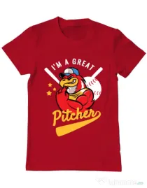 Tricou ADLER barbat Great pitcher Rosu
