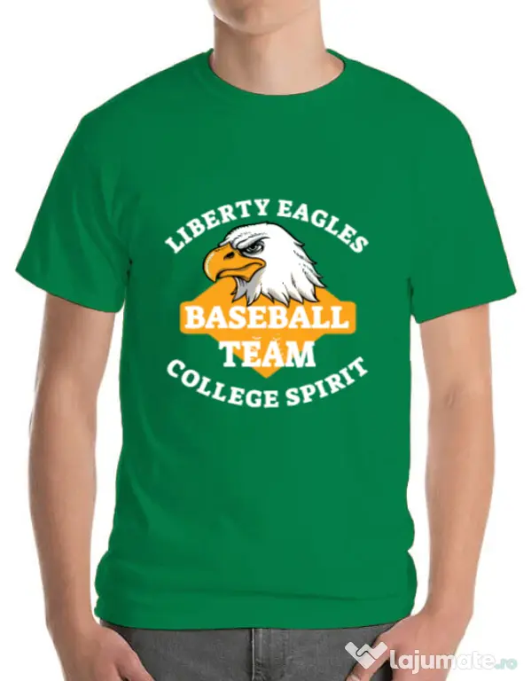 Tricou ADLER barbat Liberty eagles Verde mediu