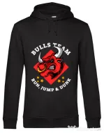 Hoodie barbat cu gluga Run jump & dunk Negru