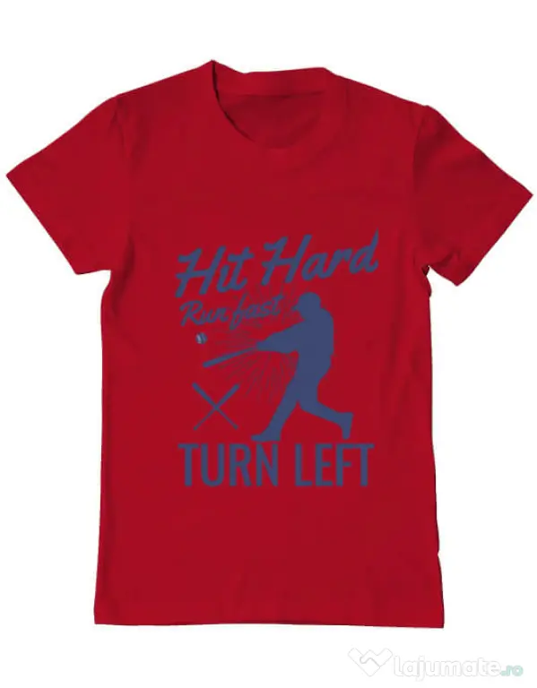 Tricou ADLER barbat Hit hard Rosu