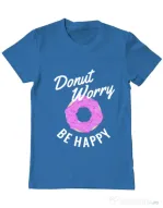 Tricou ADLER barbat Be happy Albastru azuriu