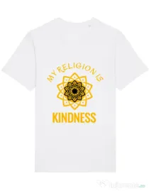 Tricou STANLEY STELLA barbat Kindness Alb