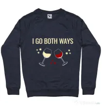Bluza ADLER barbat I go both ways Denim inchis