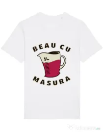 Tricou STANLEY STELLA barbat Beau cu masura Alb