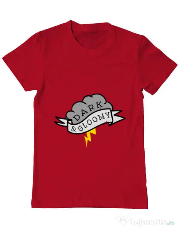 Tricou ADLER barbat Dark and gloomy Rosu