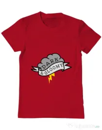 Tricou ADLER barbat Dark and gloomy Rosu