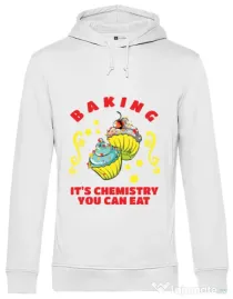 Hoodie barbat cu gluga Baking Alb