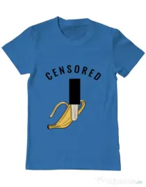 Tricou ADLER barbat Censored Albastru azuriu