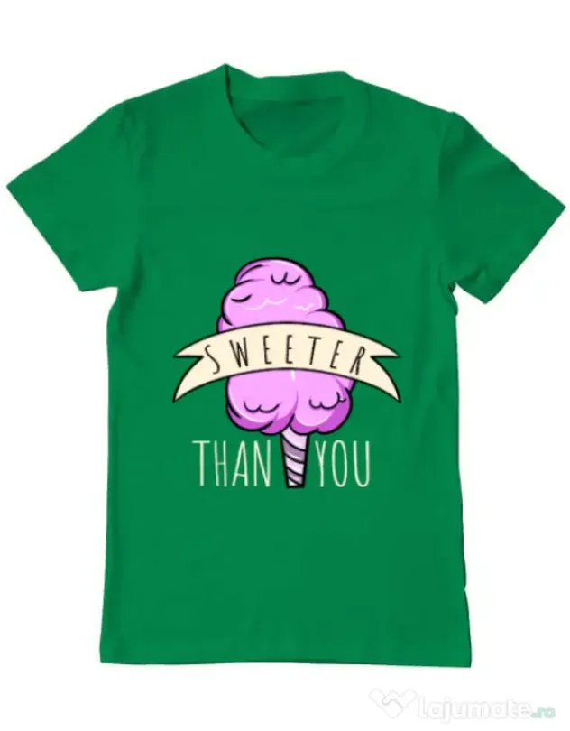 Tricou ADLER barbat Sweeter than you Verde mediu