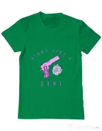 Tricou ADLER barbat Fight like a girl Verde mediu
