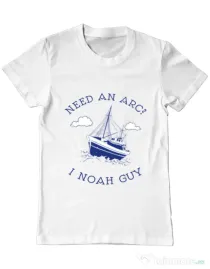 Tricou ADLER barbat Need an arc? Alb