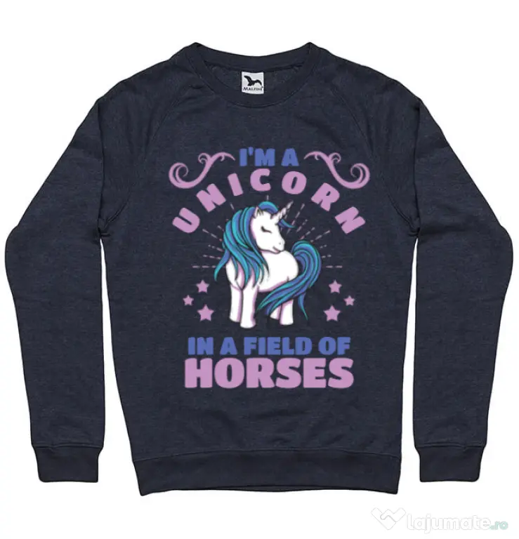Bluza ADLER barbat Just a unicorn Denim inchis