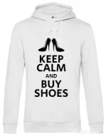Hoodie barbat cu gluga Buy shoes Alb