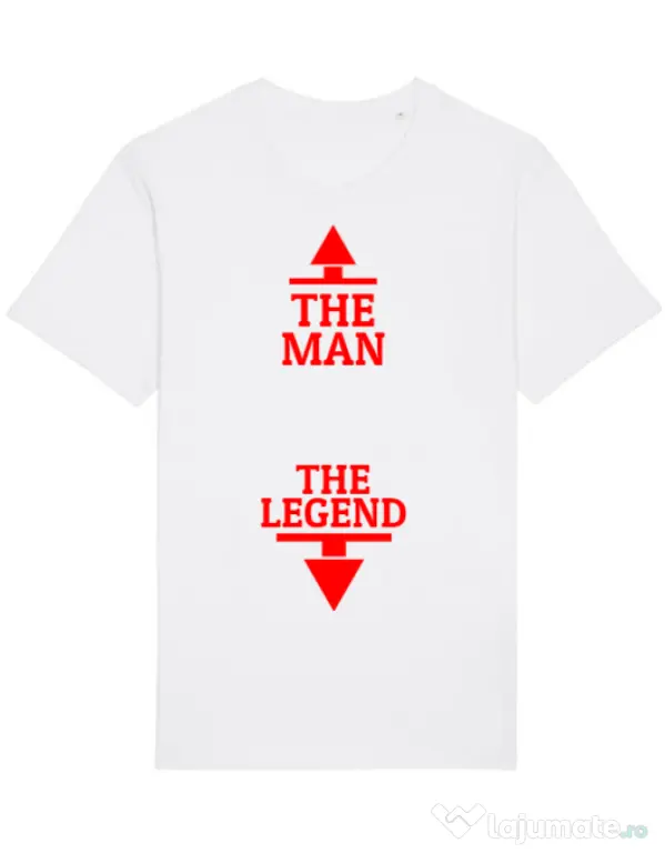 Tricou STANLEY STELLA barbat The man the legend Alb