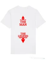 Tricou STANLEY STELLA barbat The man the legend Alb