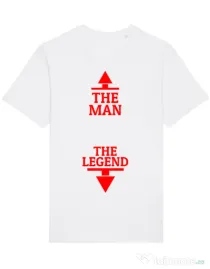 Tricou STANLEY STELLA barbat The man the legend Alb