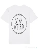 Tricou STANLEY STELLA barbat Stay weird Alb