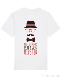 Tricou STANLEY STELLA barbat Good hipster Alb