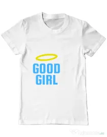 Tricou ADLER barbat Good girl Alb
