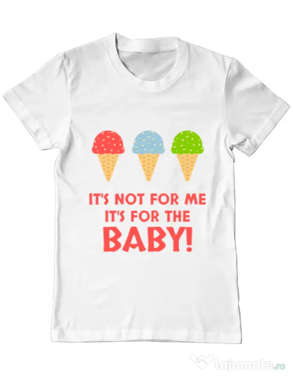 Tricou ADLER barbat For the baby Alb