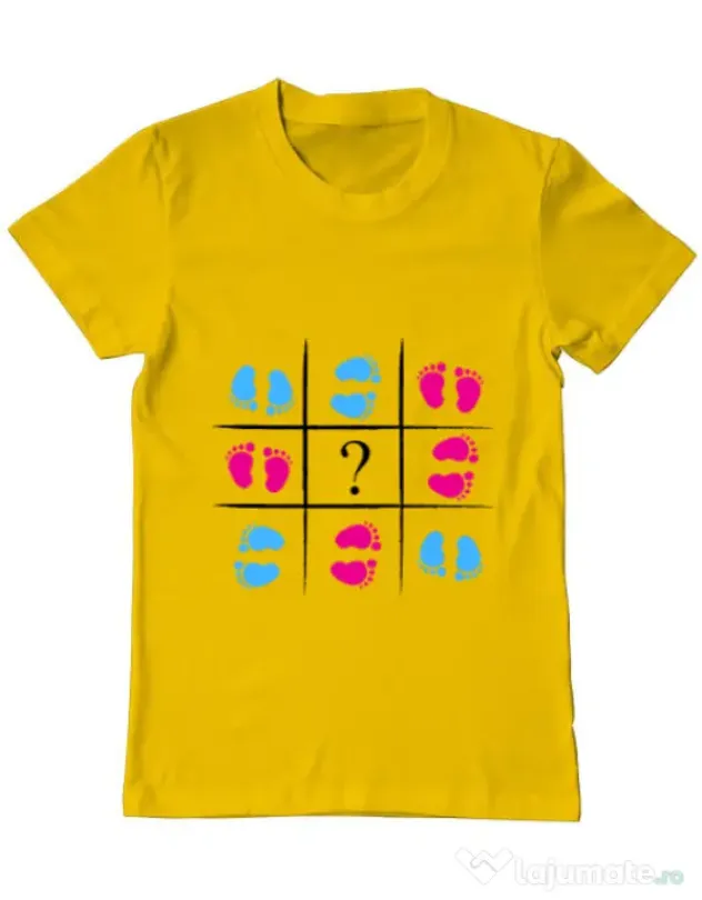 Tricou ADLER barbat Baby Steps Galben