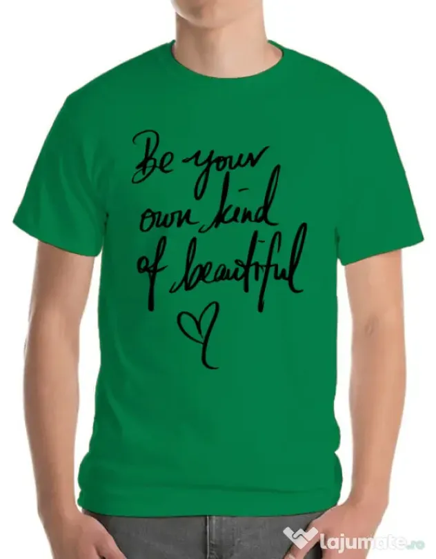 Tricou ADLER barbat Be your own kind of beautiful Verde mediu
